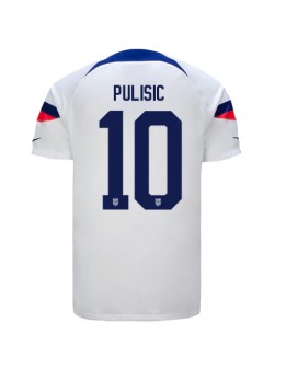 Förenta staterna Christian Pulisic #10 Replika Hemmakläder VM 2022 Kortärmad